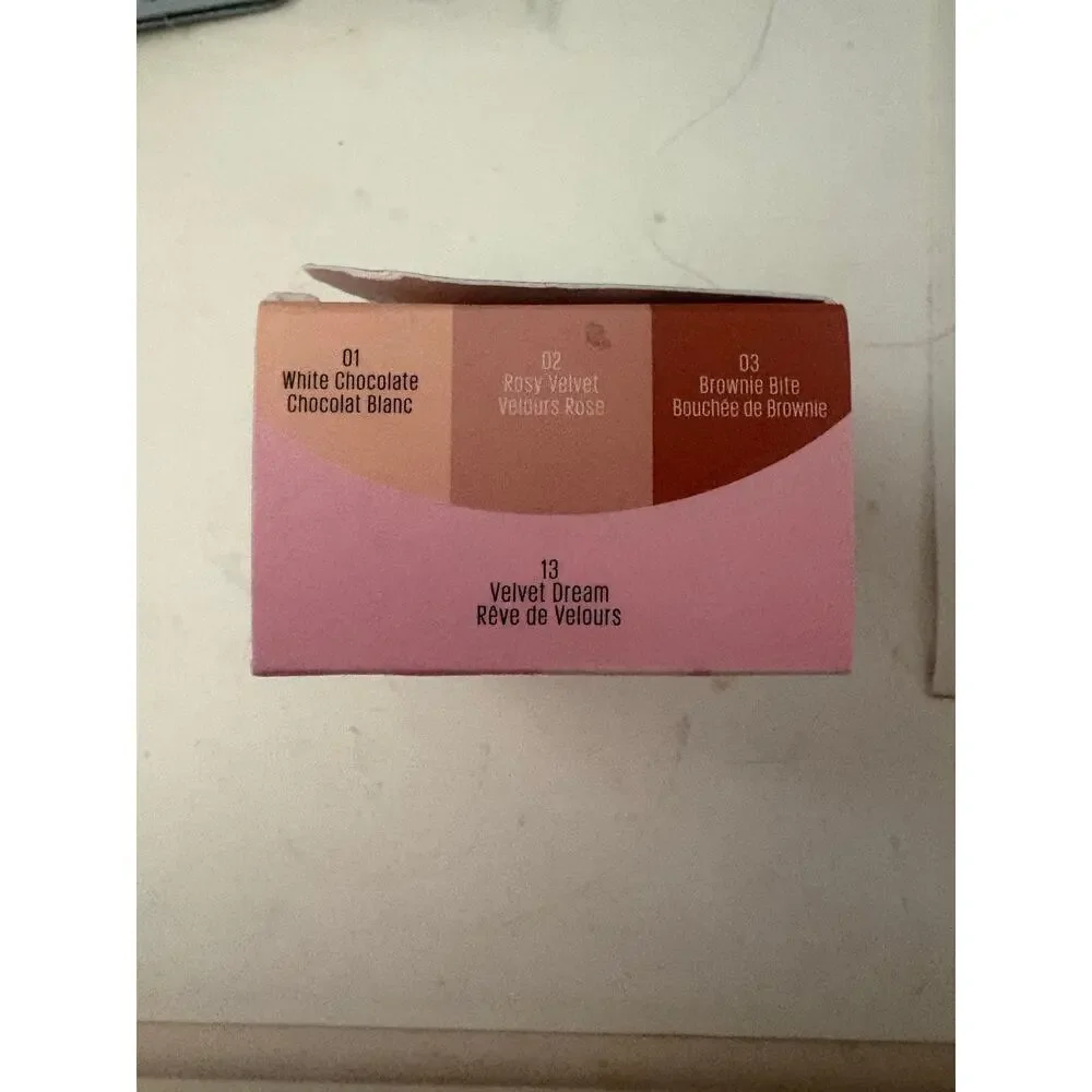 NWT Kaja eye bento bouncy eyeshadow trio in velvet dreams - matte browns